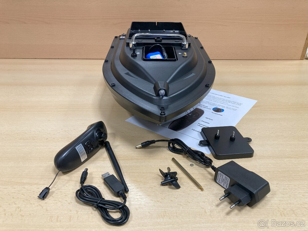 Loďka bez GPS k zavážení na ryby + USB nabíječka ZDARMA