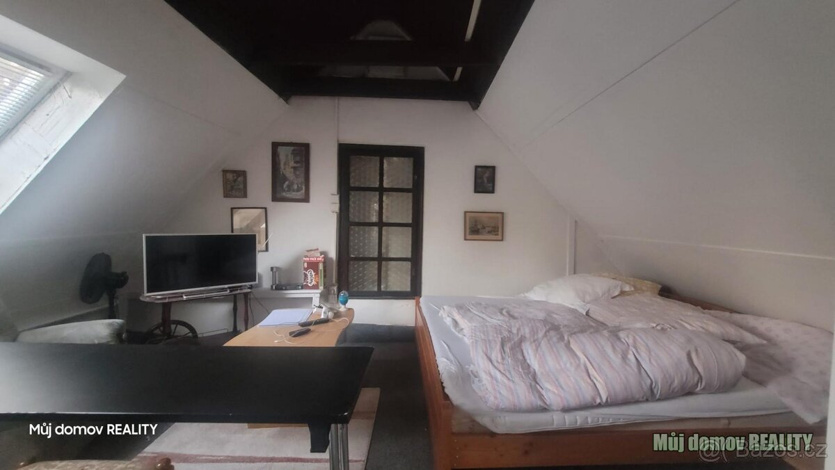 Byt k pronájmu ve vile s bazénem, 1+kk, 20m, Praha - Hluboč