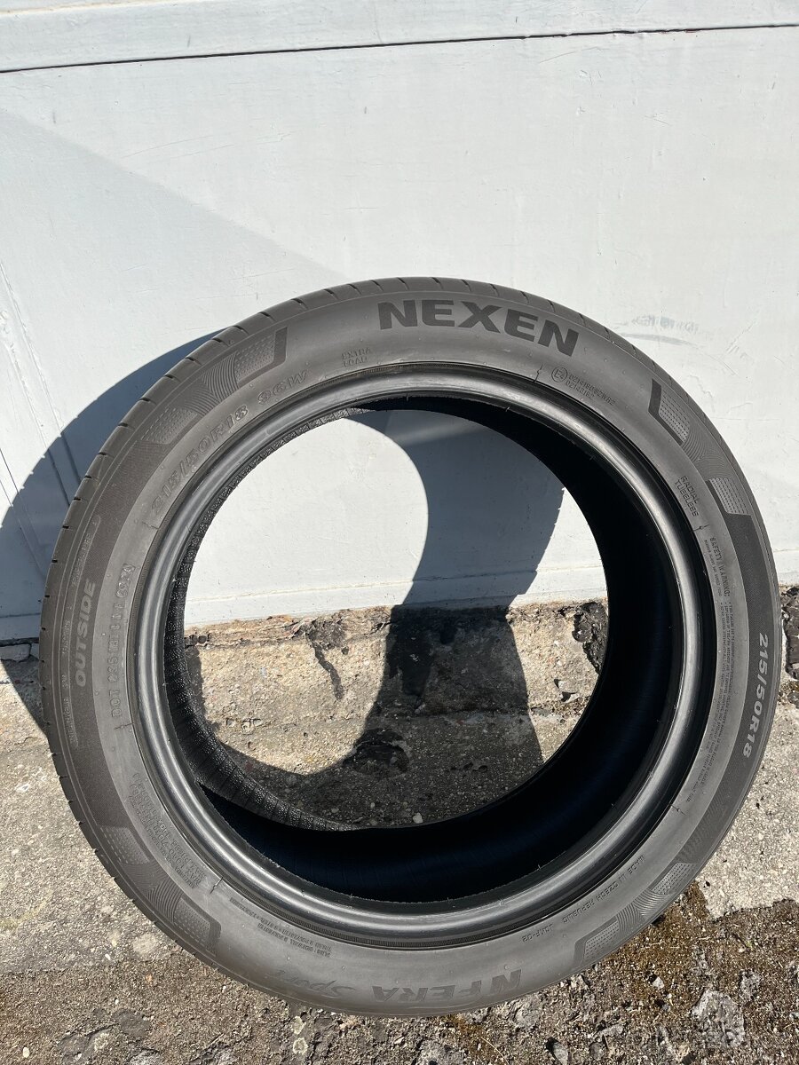 Prodám pneu NEXEN NFera Sport 215/50/R18 96W