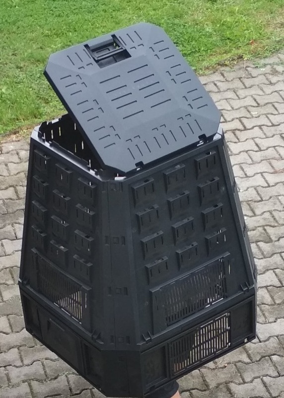 Kompostér Evogreen černý 630 l NEPOUŽITÝ