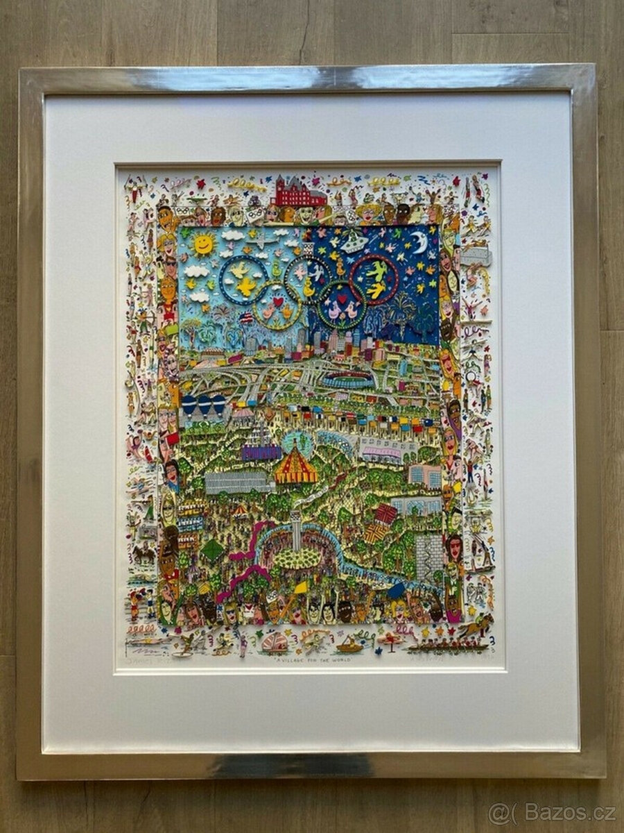 James Rizzi Originál 3D - VESNICE PRO SVĚT - 1996 - AP XXV11