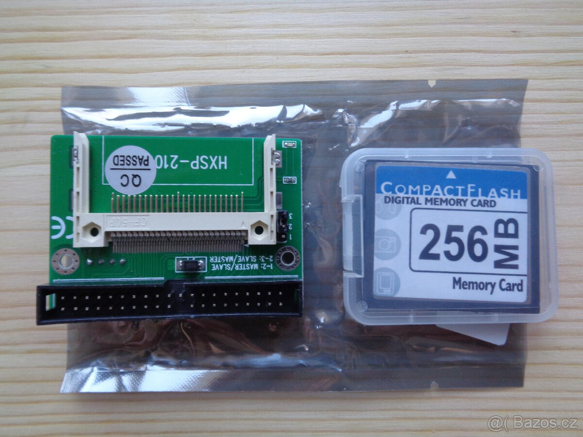 Redukce ATA HDD na Compact Flash Card staré a historické PC