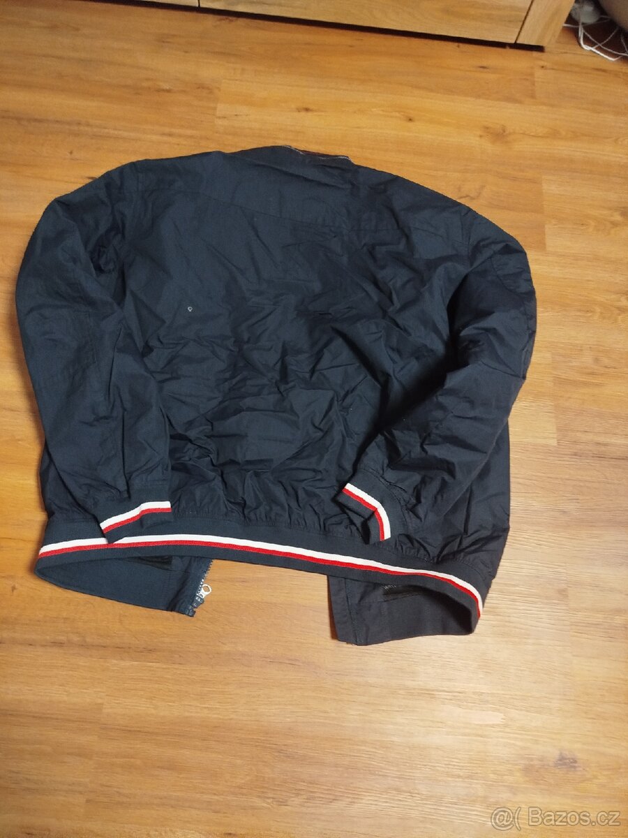 Uncle Sám tmavě modrá s bílo červenými pruhy tenká 3XL