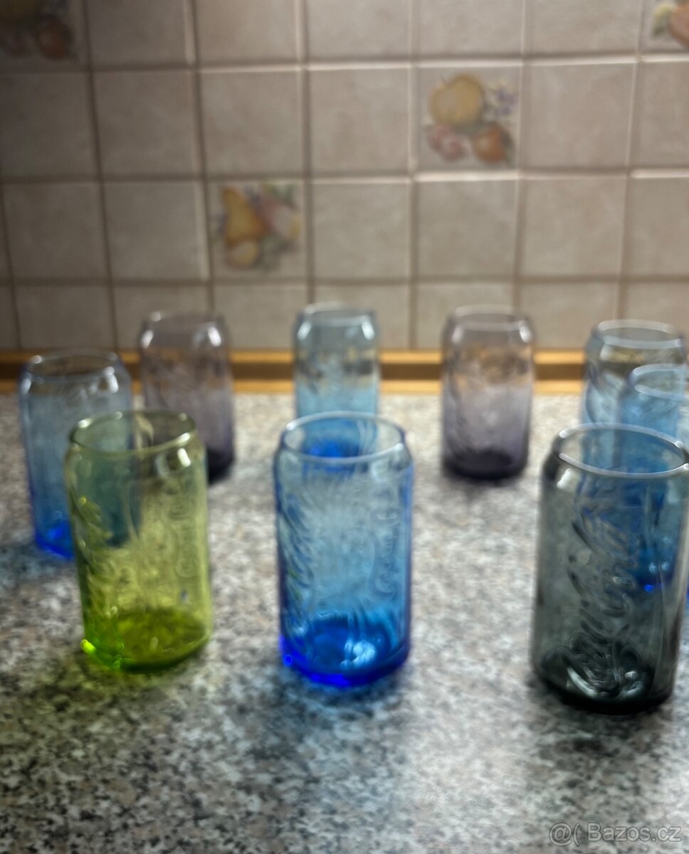 Skleničky coca cola tvar plechovky