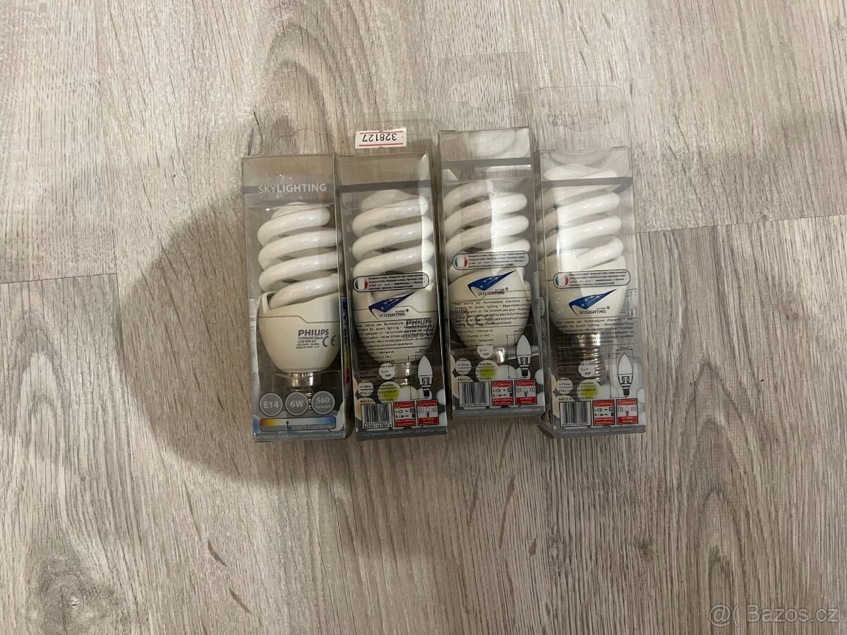 Prodám úplně nové žárovky patice E14
