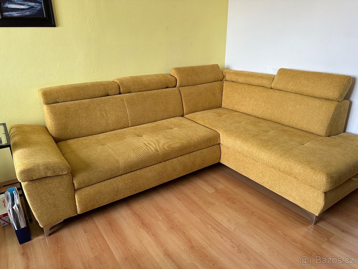 Sedací souprava CarryHome s lůžkovou úpravou a úložným p.
