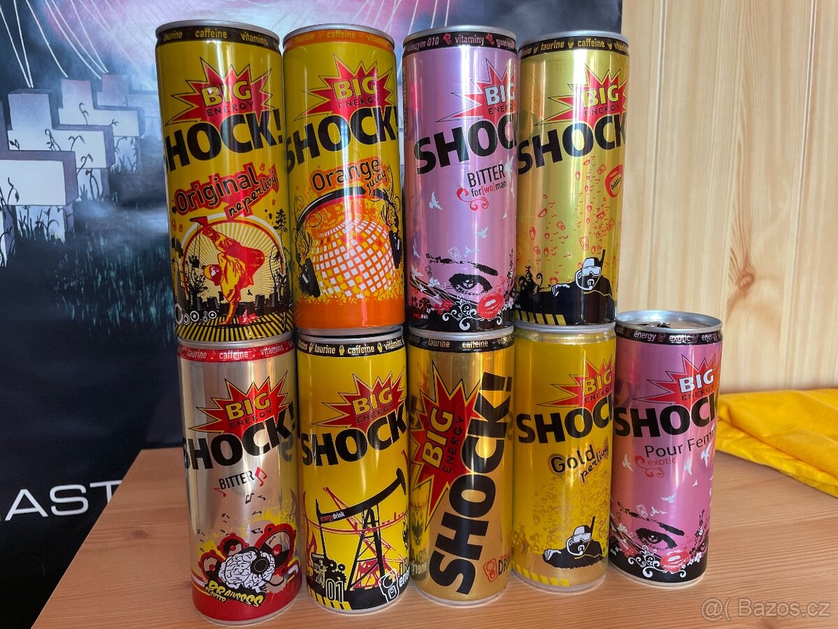 Sběratelské plechovky od big shock
