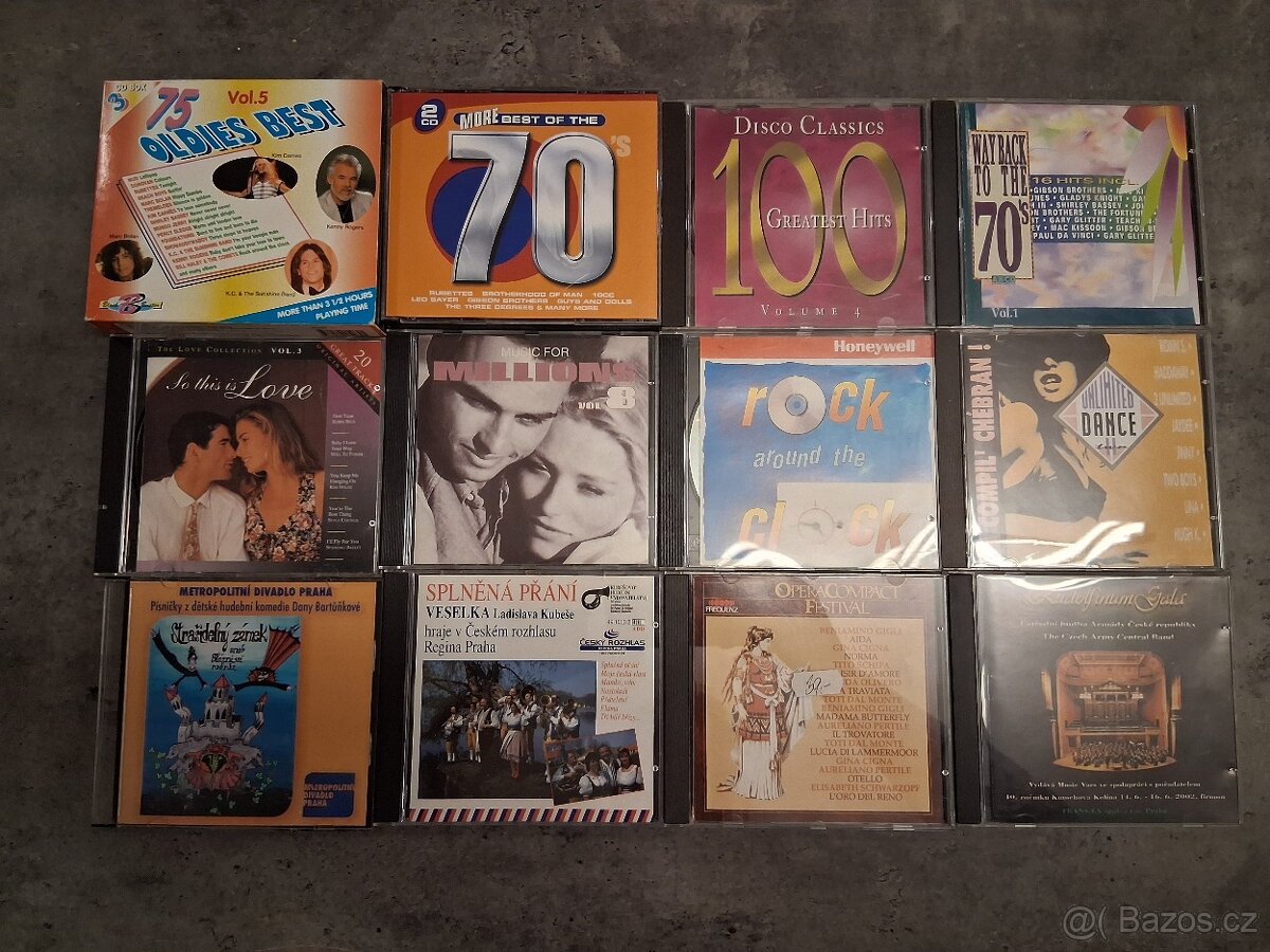CD originály - čeští i zahraniční interpreti.