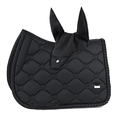 SADA - Podsedlová dečka + uši PS of Sweden Ruffle - Black VS