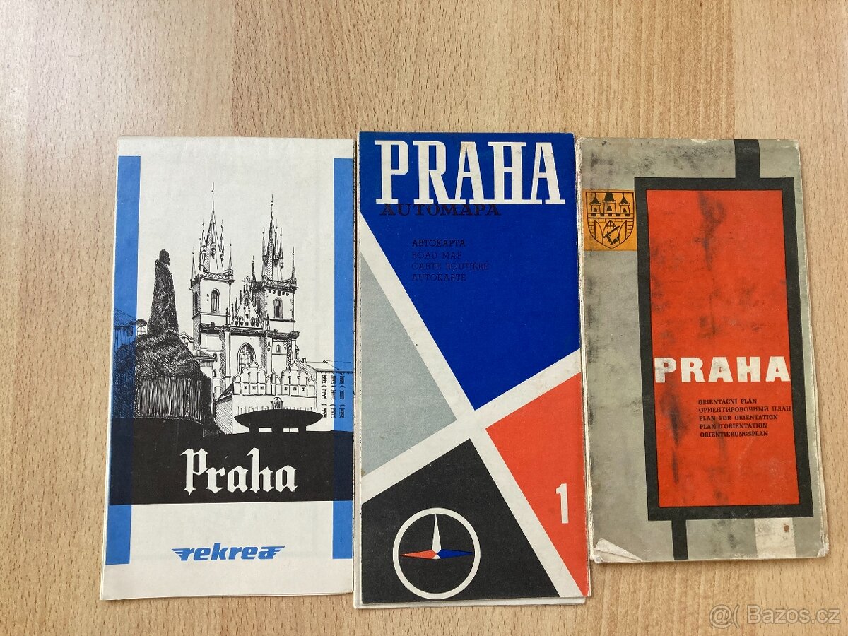 Tři mapy Prahy