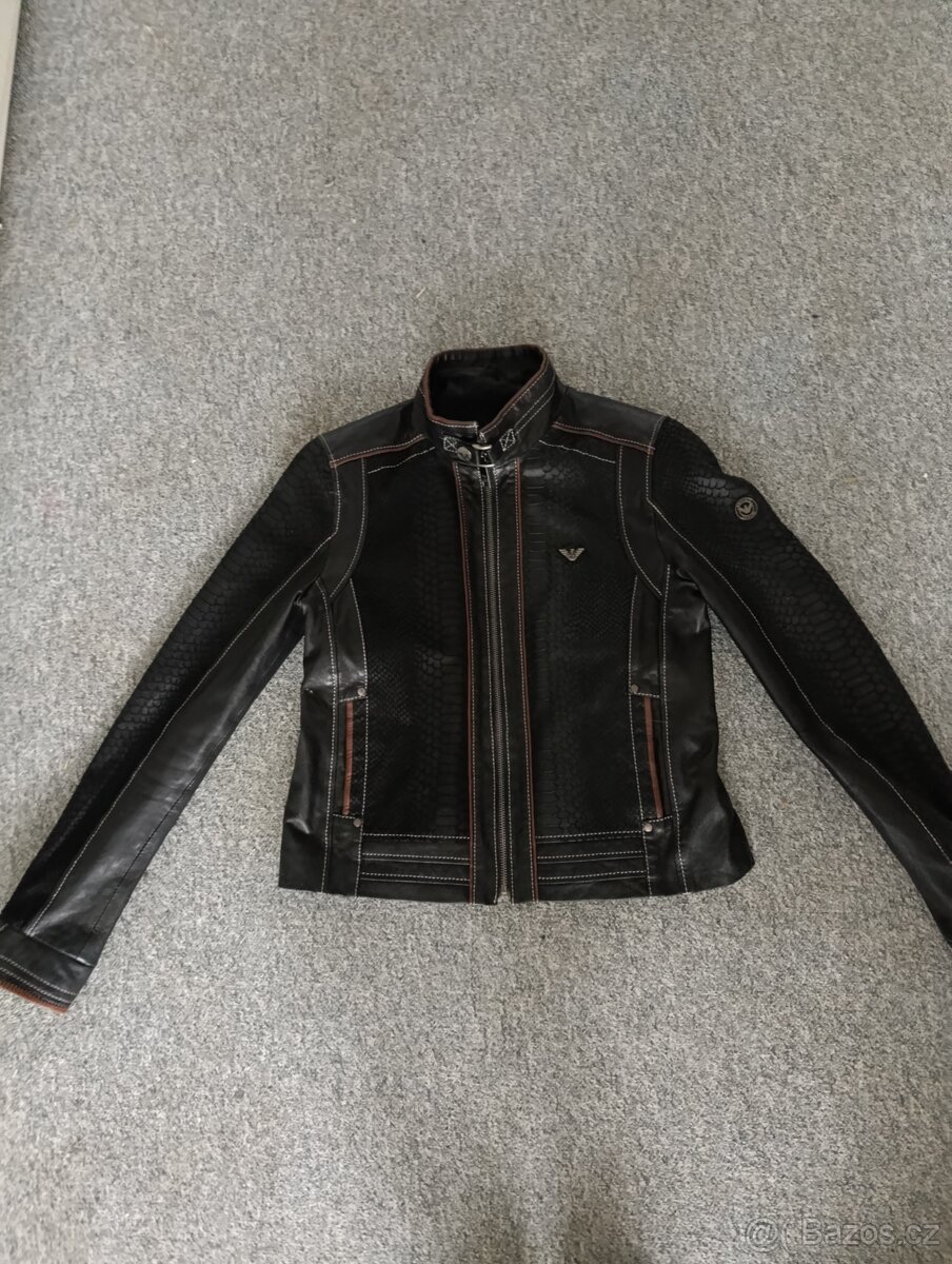 Kožená bunda Armani