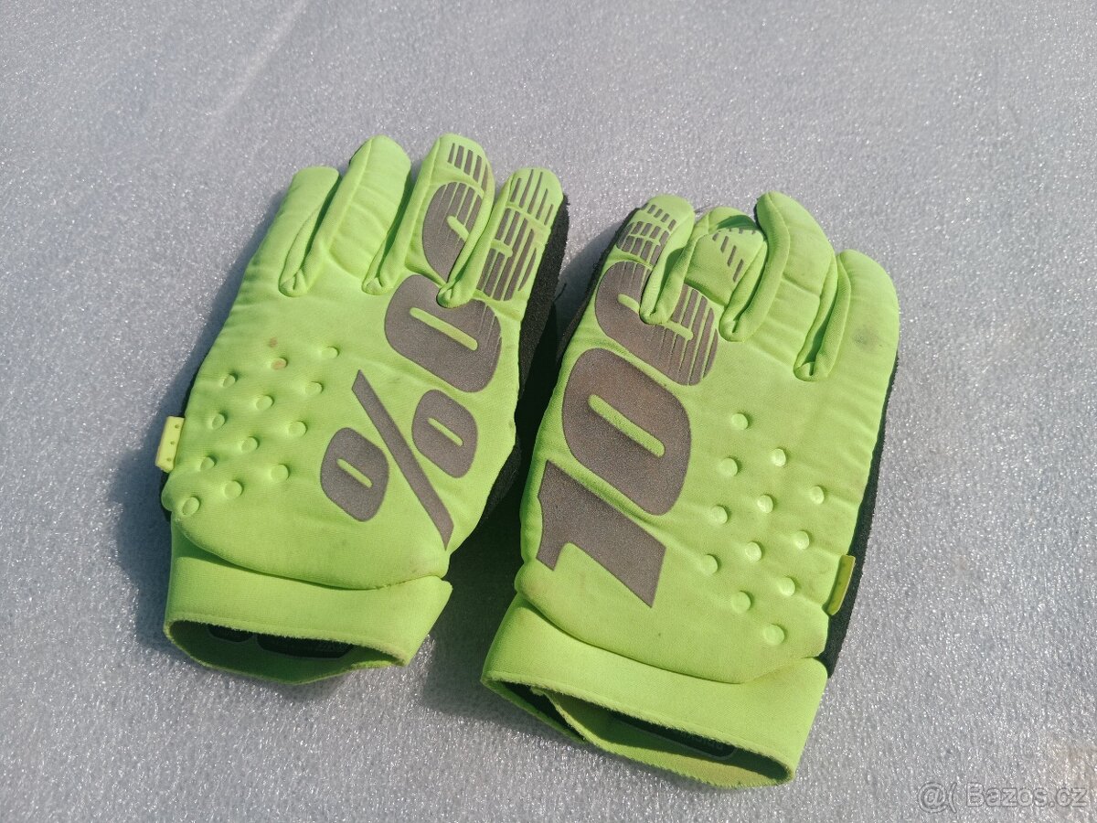 Oblečení - Dětské zateplené motokrosové rukavice 100%