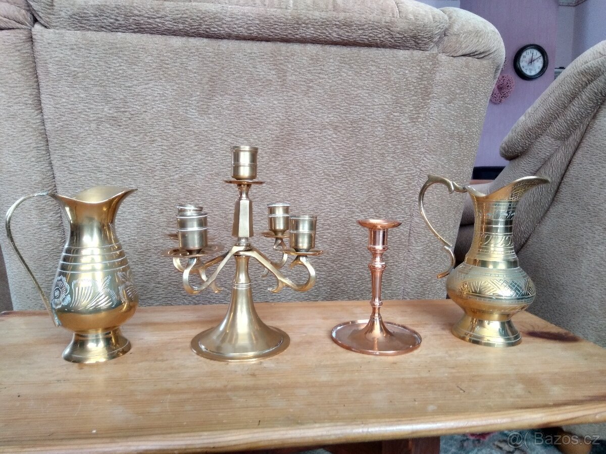 Prodám staré mosazné  doplňky