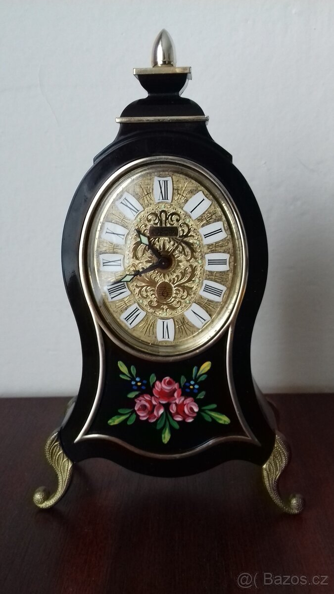 Hodiny, budík, hrající, mechanické, stolní,80.léta