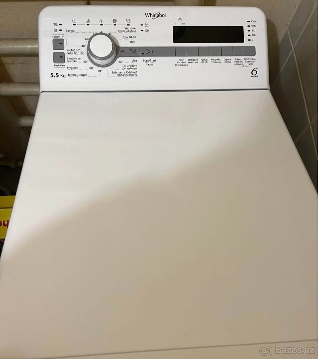 Pračka Whirlpool horní náplň