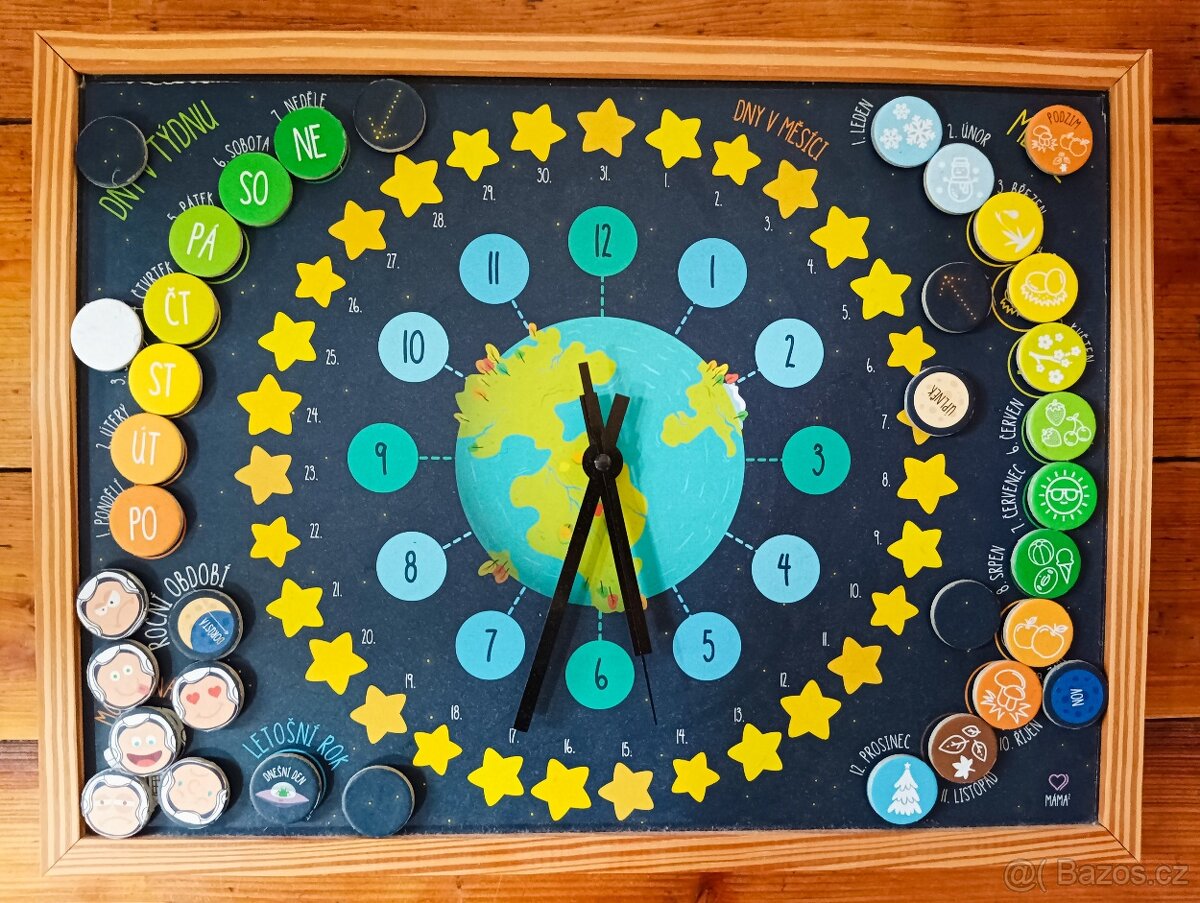 Dětské magnetické hodiny