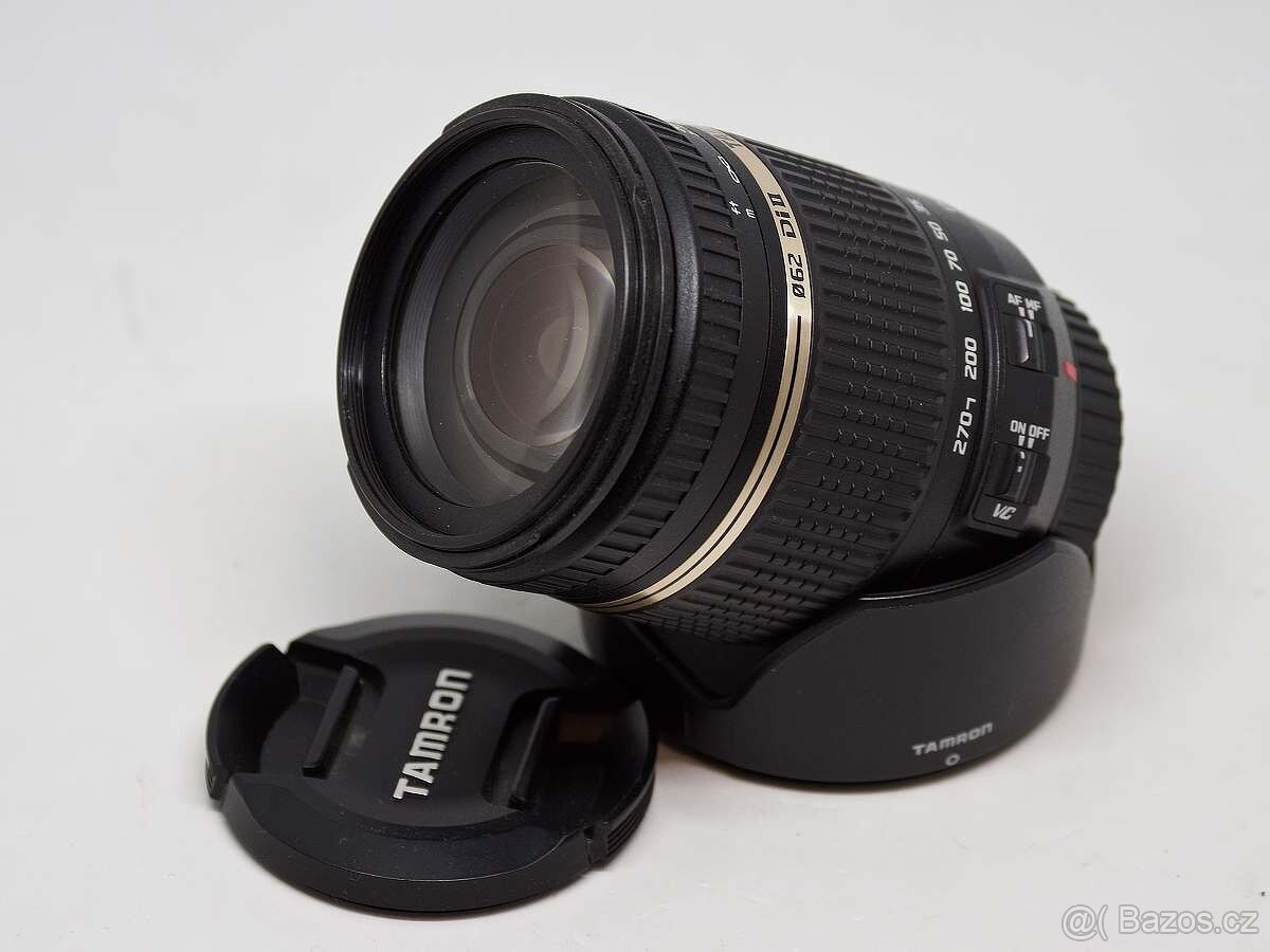 TAMRON 18-270 VC PZD jako nový, pro Canon EF-S