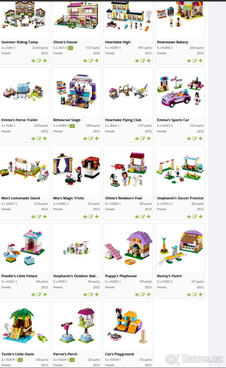 LEGO Friends - obří sada 22 setů s návody, přes 4000 dílků