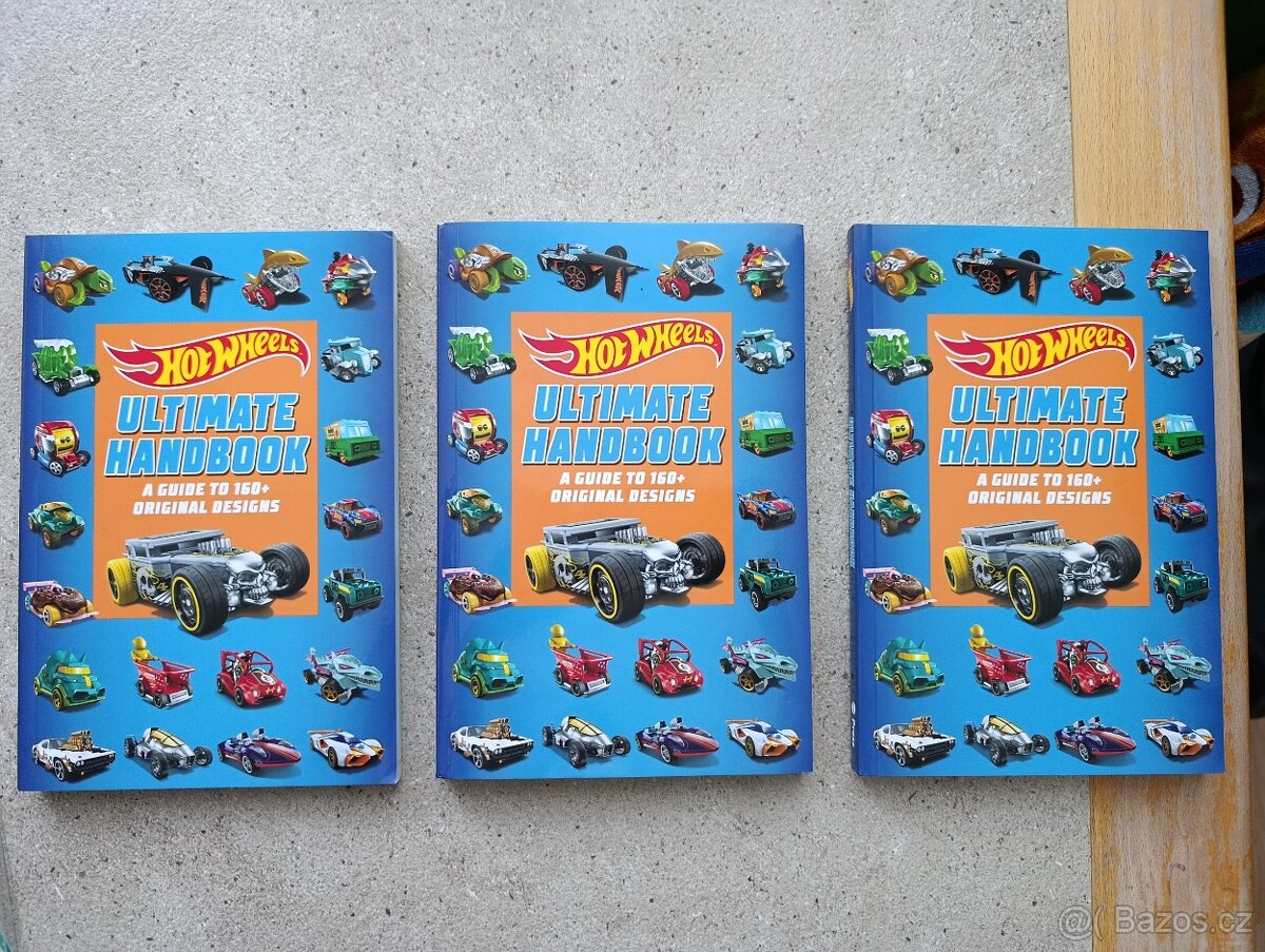 3x Kniha Hotwheels Ultimate Handbook AJ