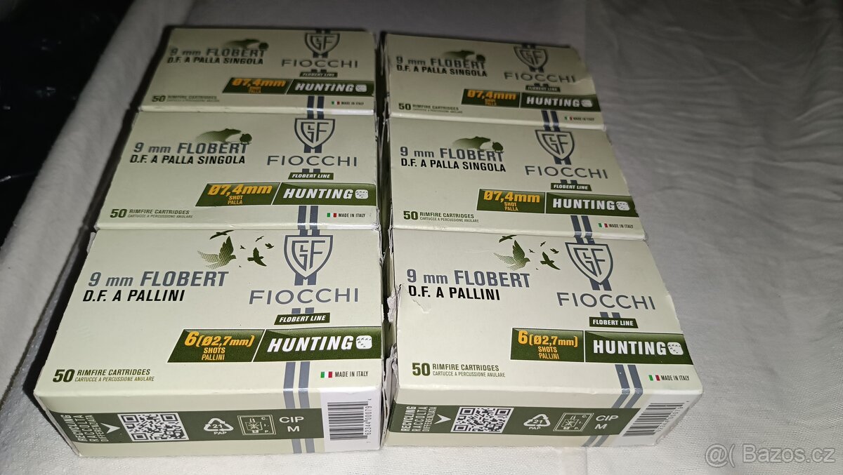 Náboje 9mm flobert
