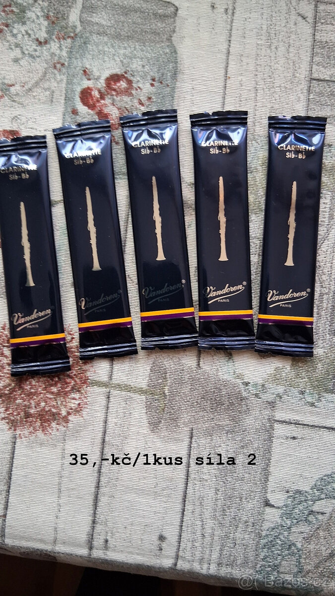 Plátky na klárinet a saxofon