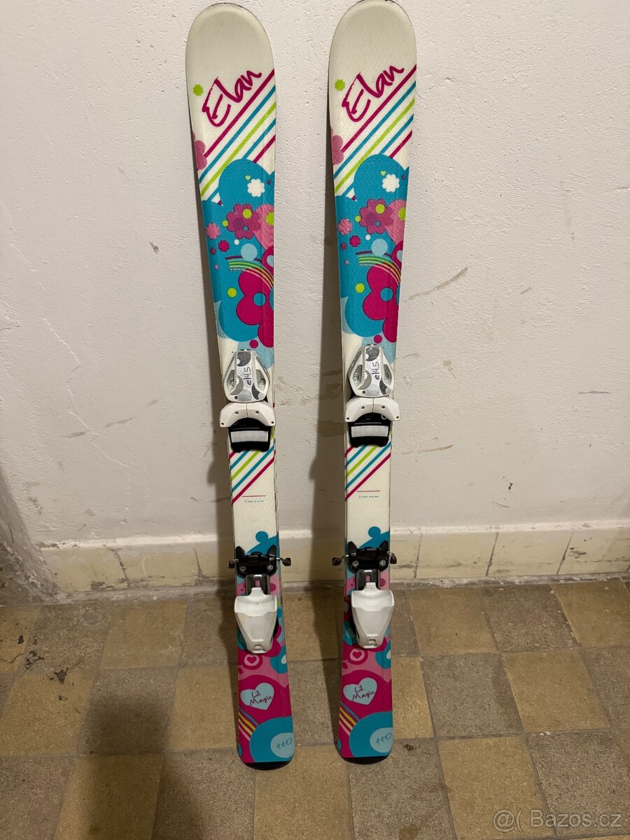 Dívčí lyže Elan 110 + boty nordica