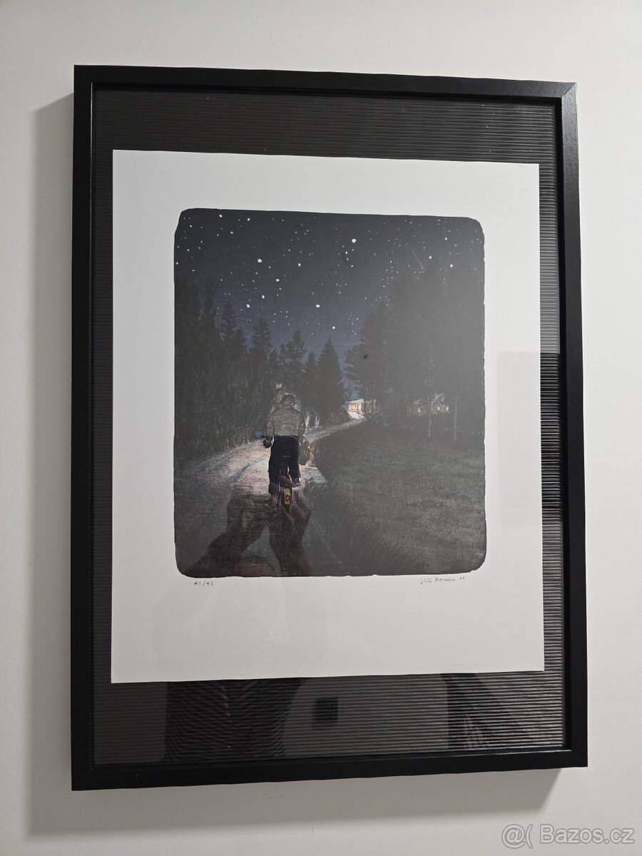 Velká litografie Jiří Bouda Pro pivo