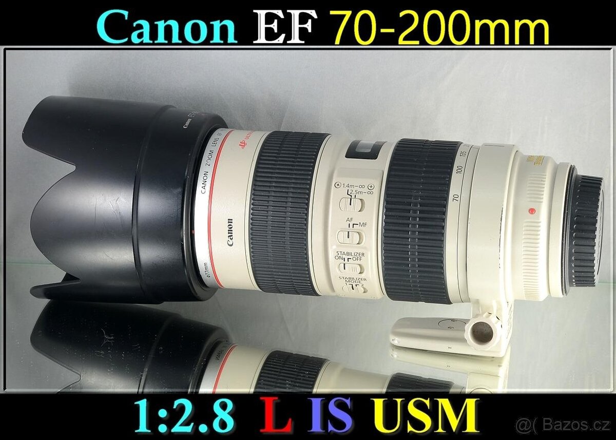 Canon EF 70-200mm f/2.8 L IS USM F.F. Tele-zoom Lensřady
