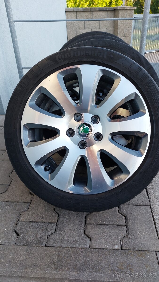 Letní Alu kola Callisto, Škoda Superb 2, 5x112 r17