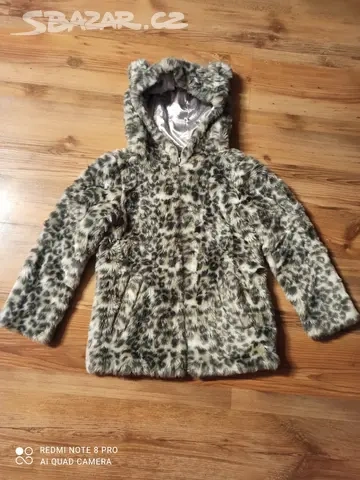 Dívčí kabátek, kožíšek vel. 146