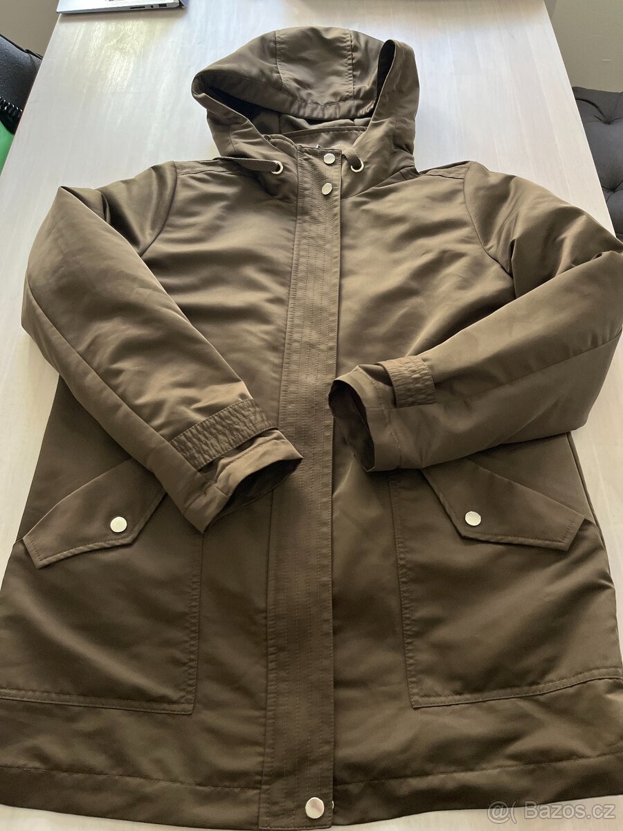 Nová dámská khaki bunda camaieu 2 v1 vel 38