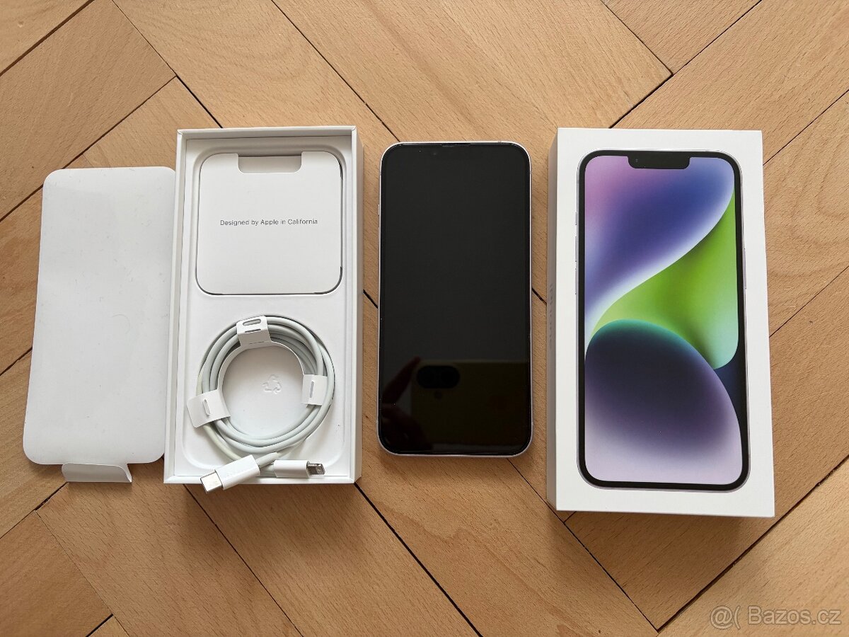 iPhone 14, 128 GB, fialový