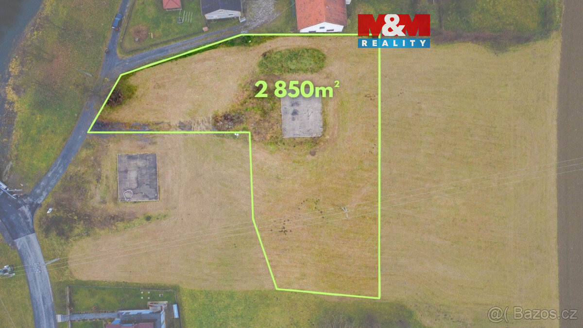 Prodej pozemku k bydlení, 2850 m², Odry