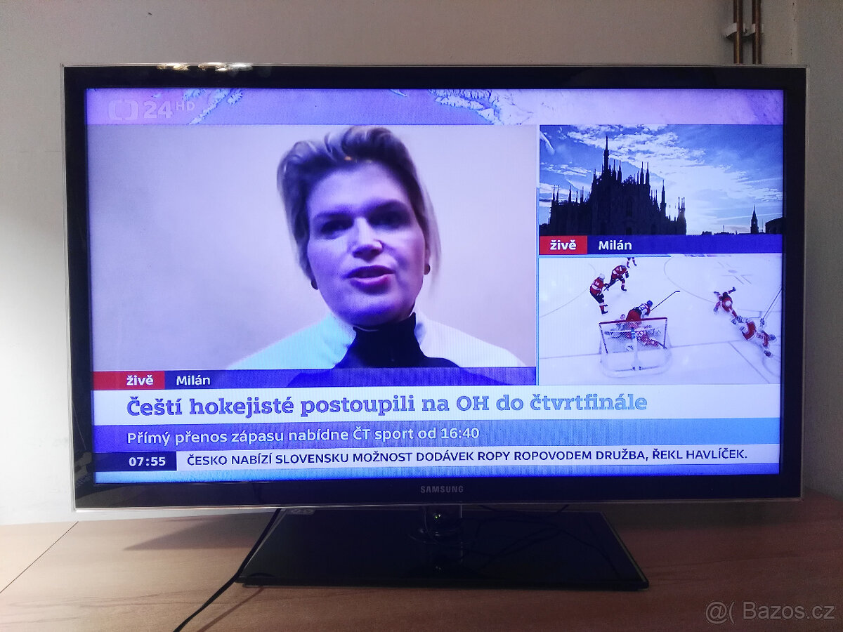 Televize Samsung UE40D5000 se Set top boxem Strong-mini