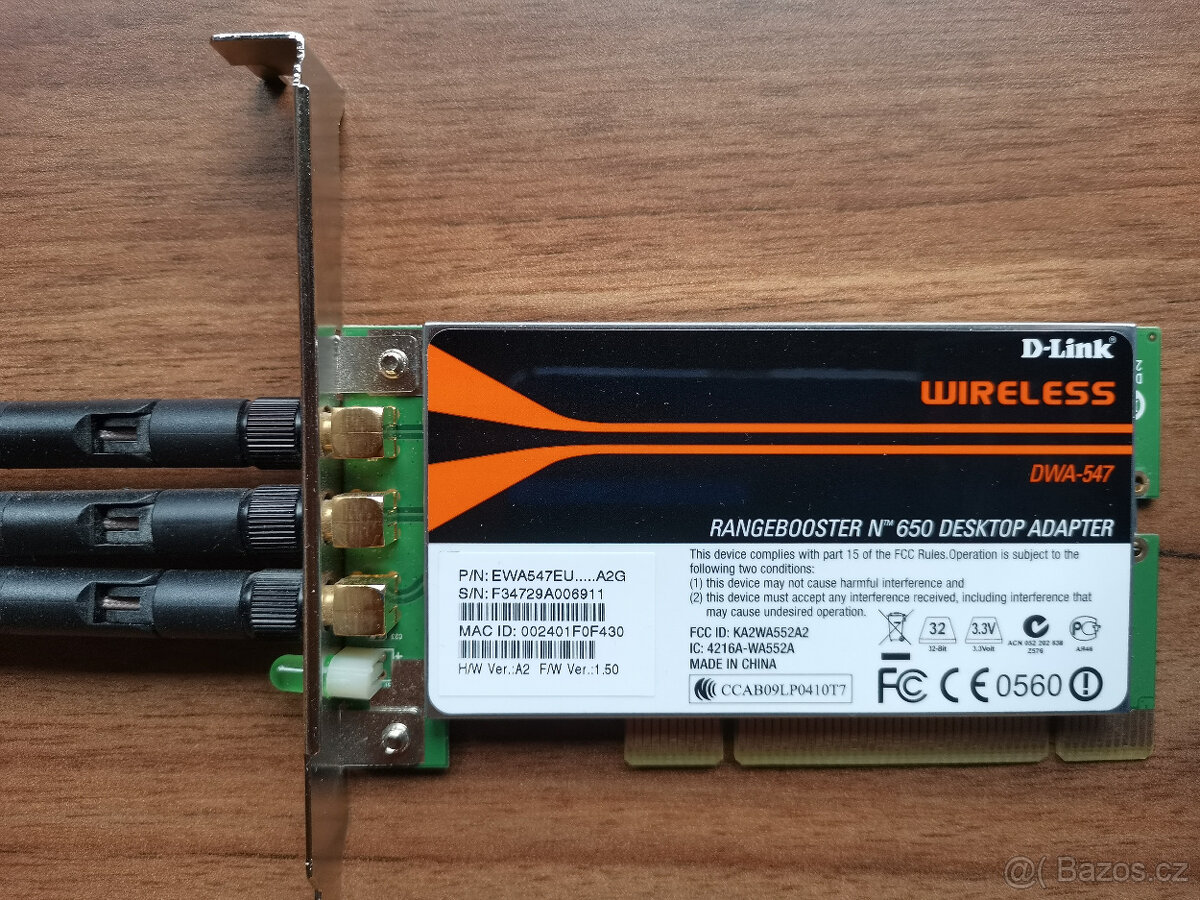 D-Link DWA-547 - Wireless N PCI Adapter