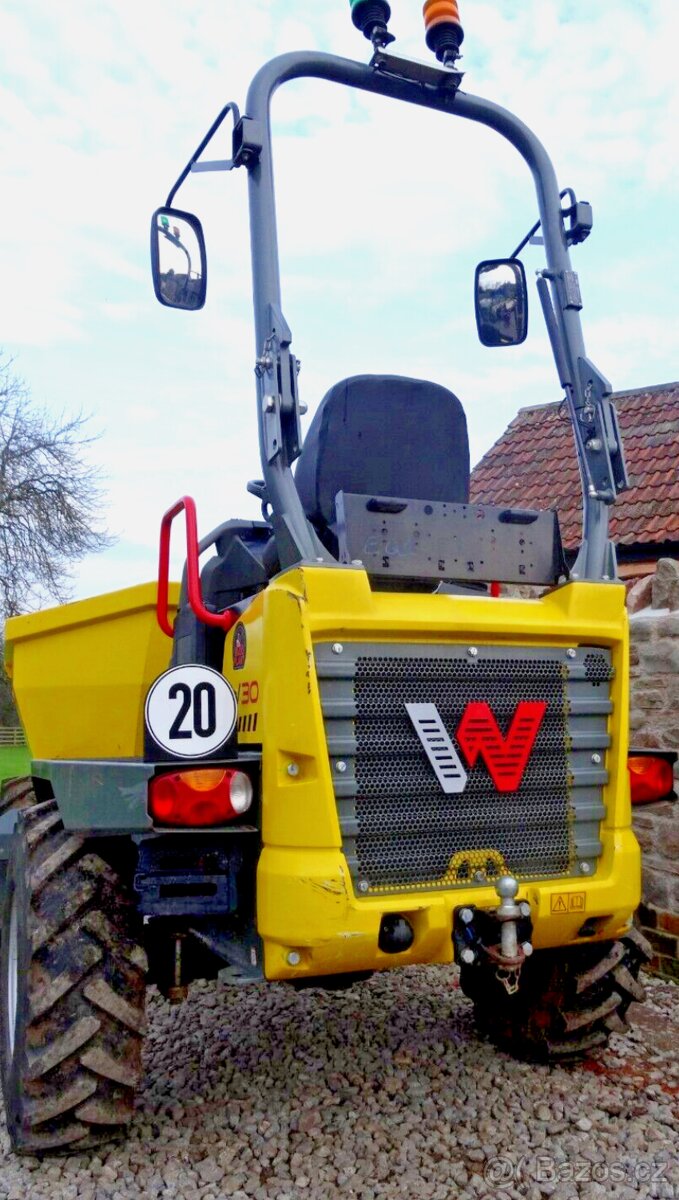 3tunový dumper Wacker DW30 s otočnou korbou