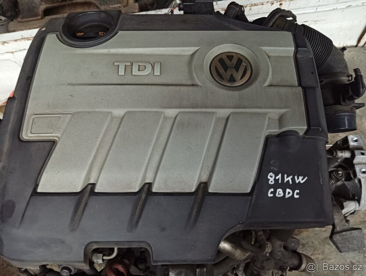 Motor 2.0 TDI CR typ CBDC 81kw (103,125kw)