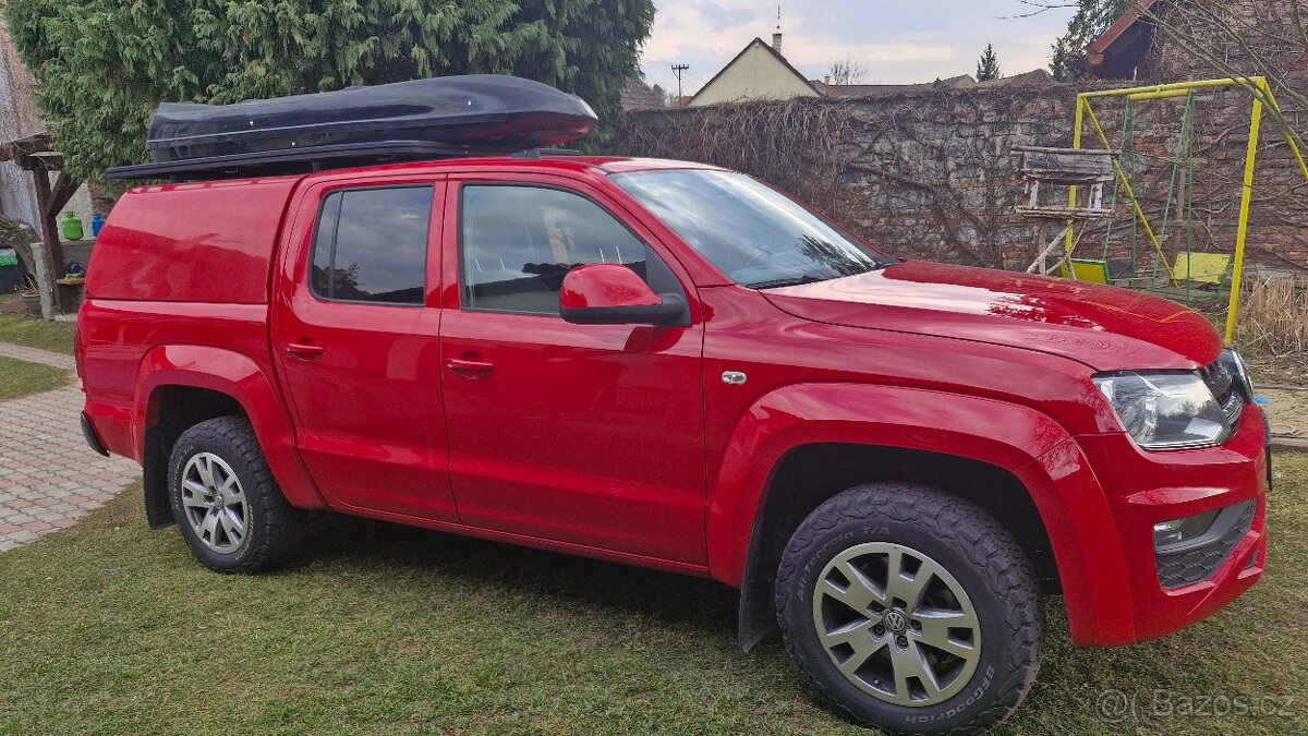 Střešní nosič + stresni box VW Amarok 2017