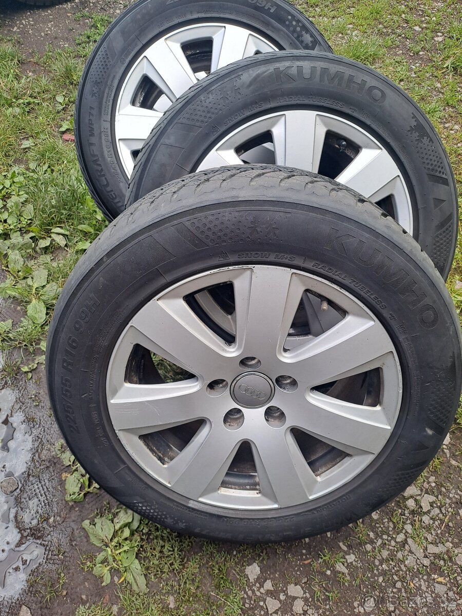 Alu kola 5x112 originál Audi 225/55 R16