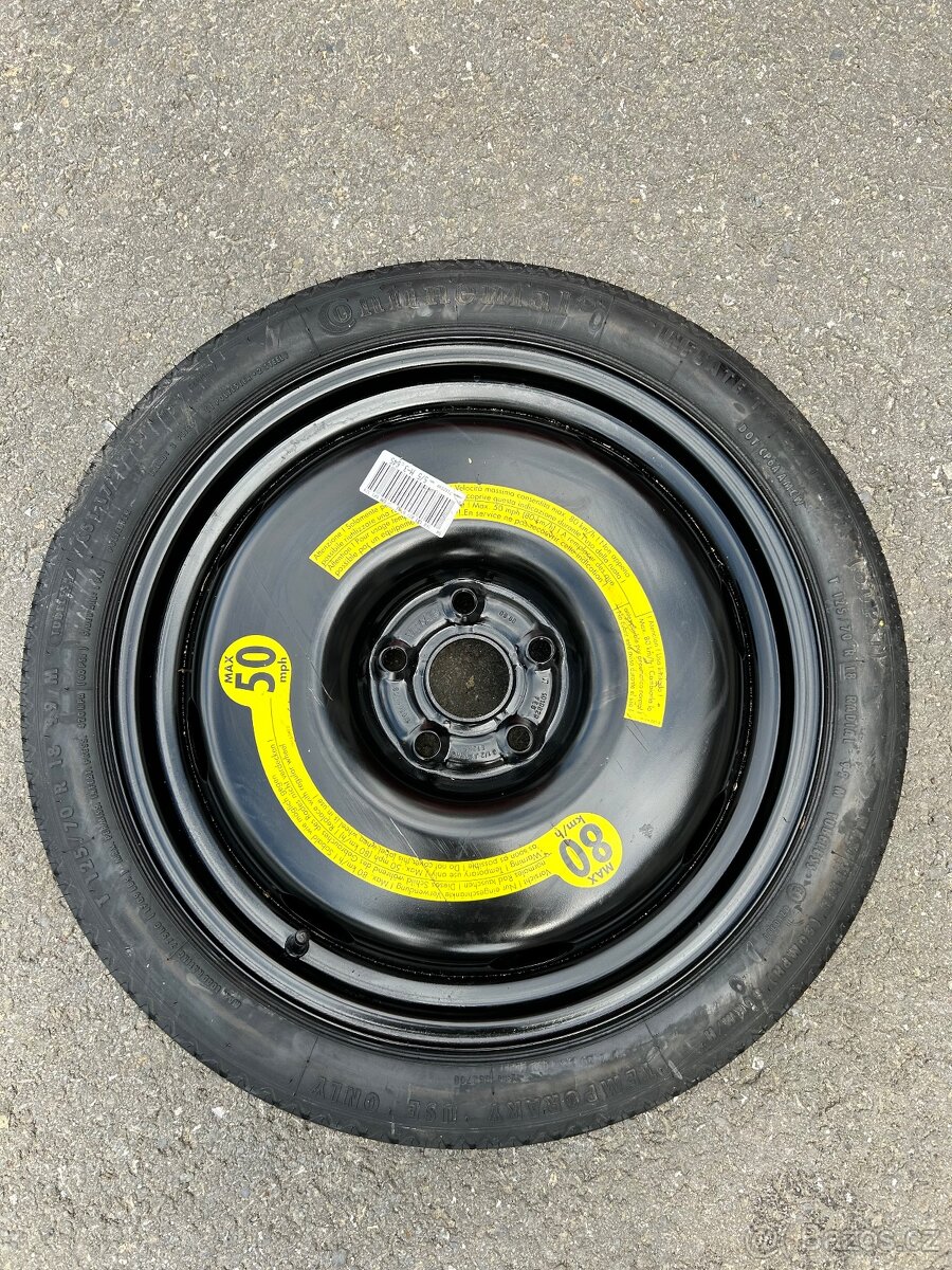 Dojezdové kolo 5x112 R18 3 1/2J x 18H2 ET25.5 1K0601027B