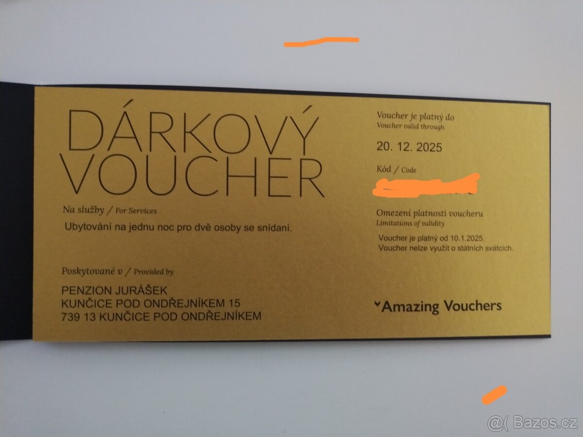 ZLATÝ VOUCHER