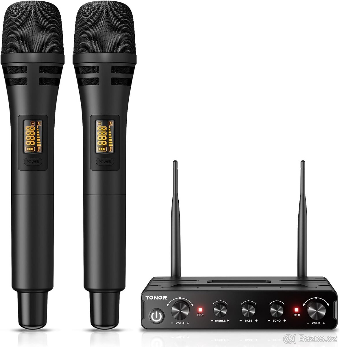 Bezdrátový mikrofonní systém TONOR TW350 Černý set