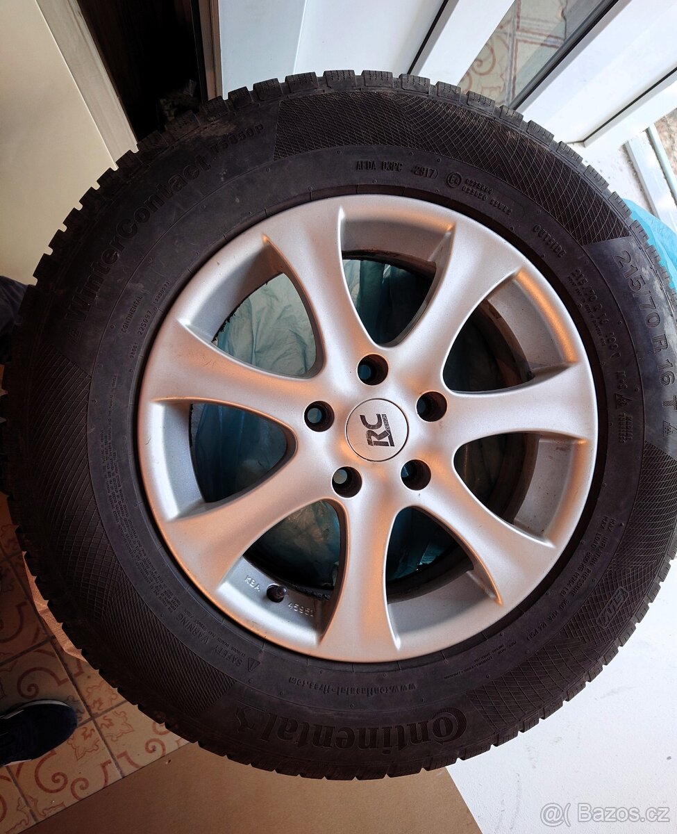 zimní pneu+alu ráfky 6,5Jx16H2
