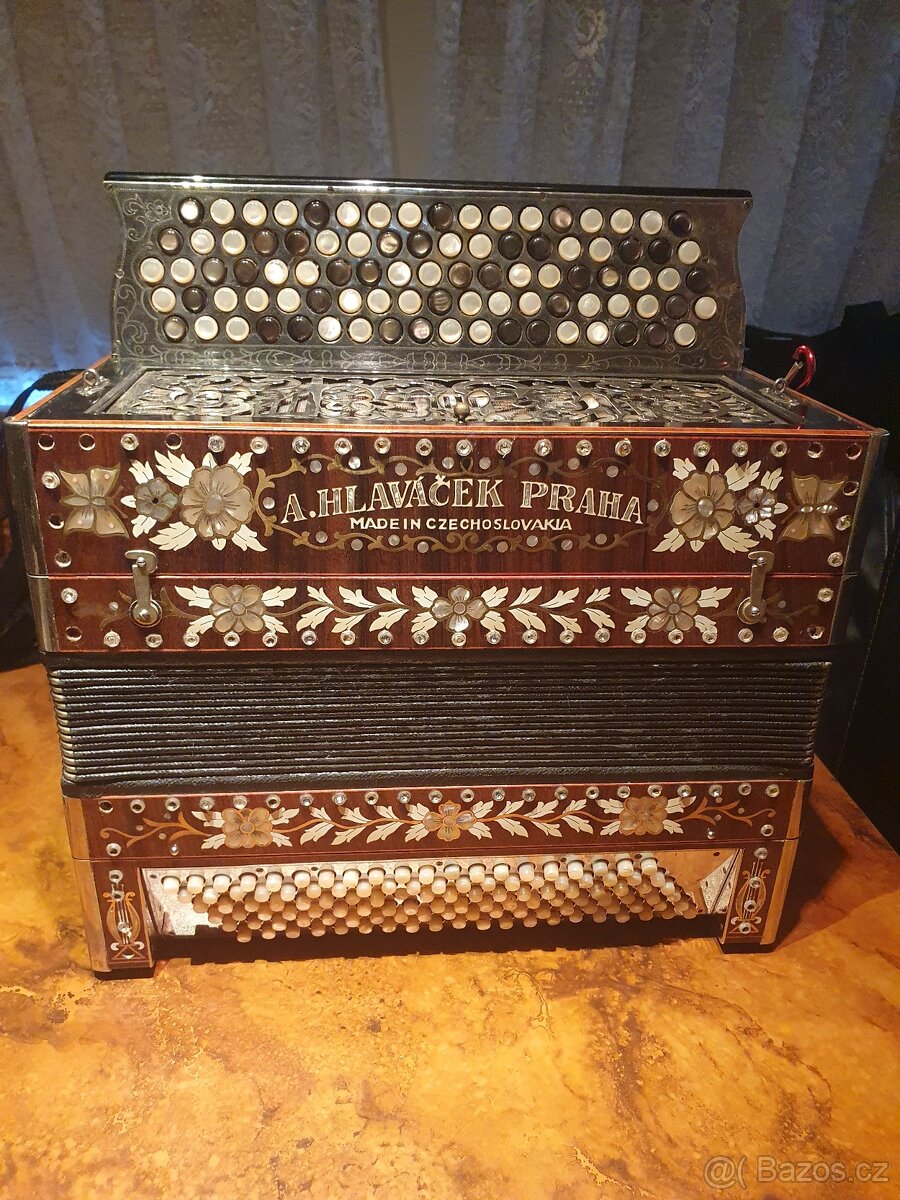 Unikátní sbírka knoflíkových harmonik