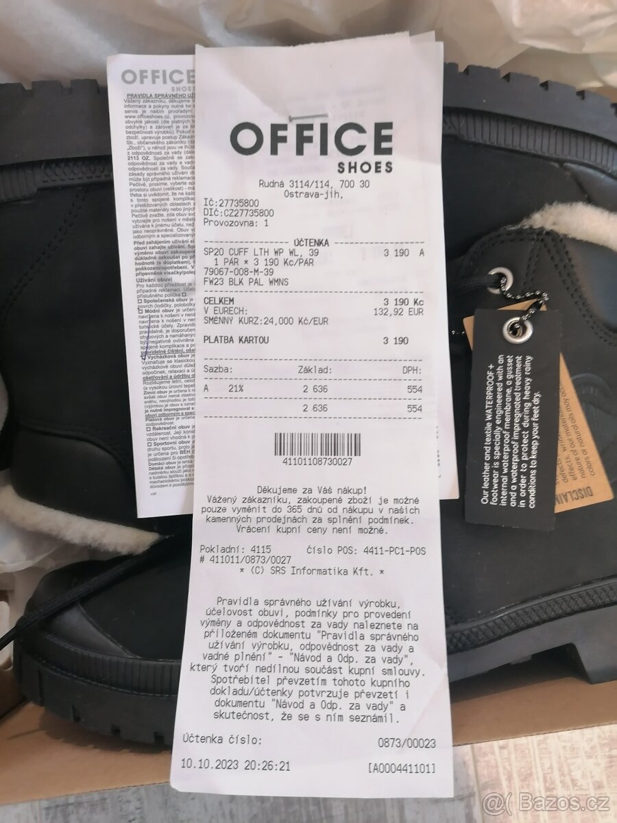 Prodám zimní boty Palladium