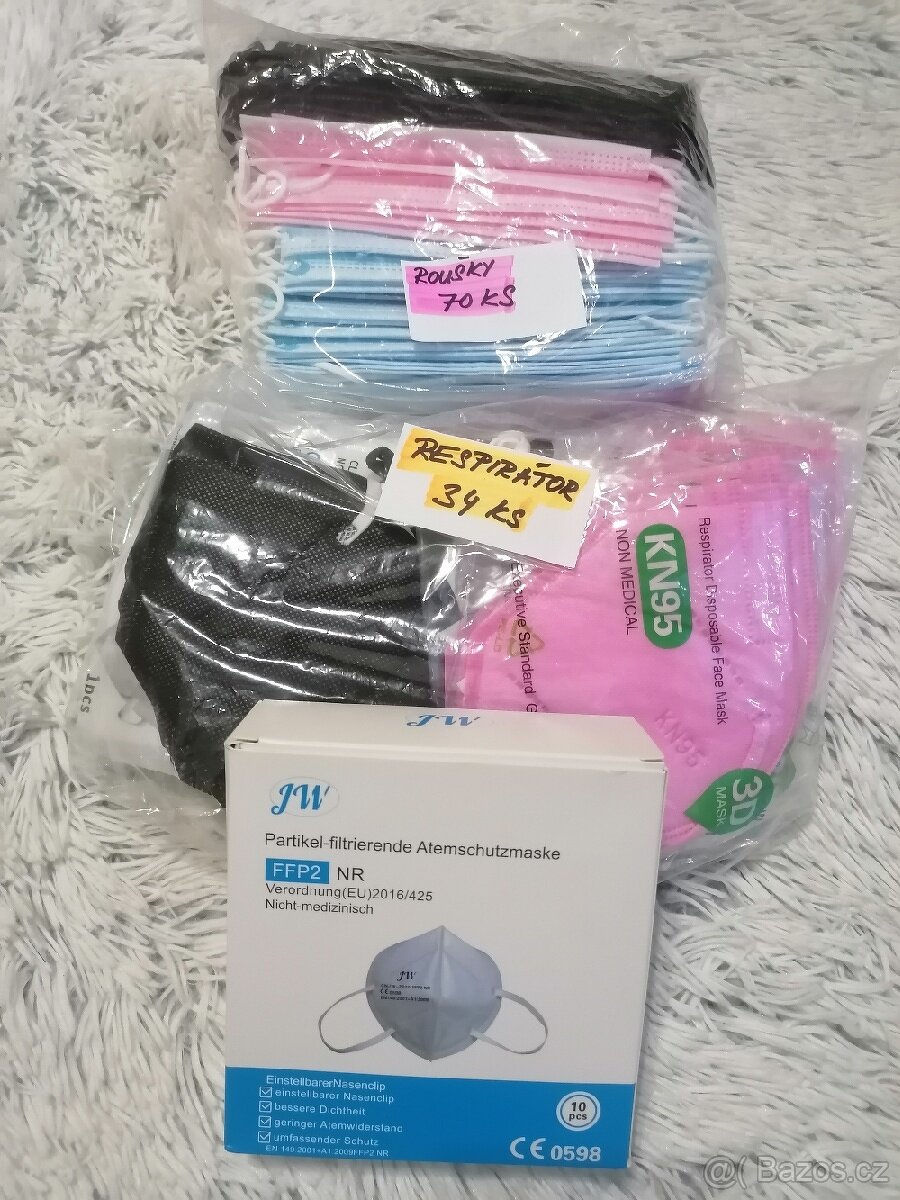 Nové roušky a respiratoty