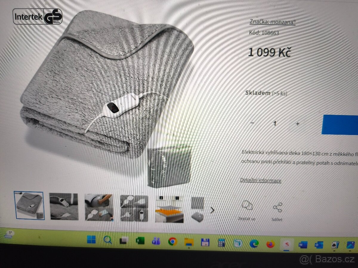 Nová elektrodeka 130 x 180 cm