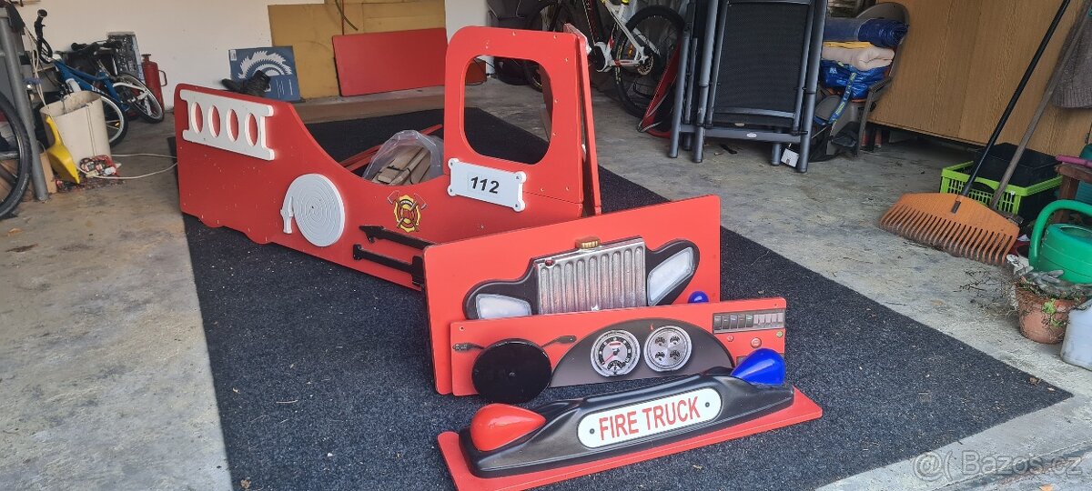 Postel Hasičské auto