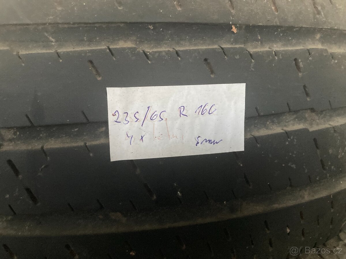4x 235/65r16c letní pneu