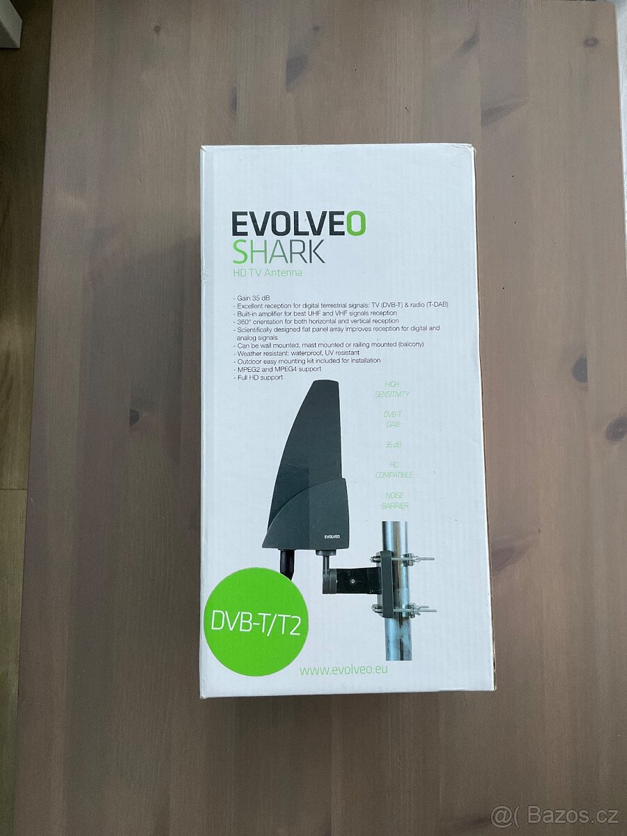 EVOLVEO Shark 35dBi, venkovní anténa DVB-T/T2